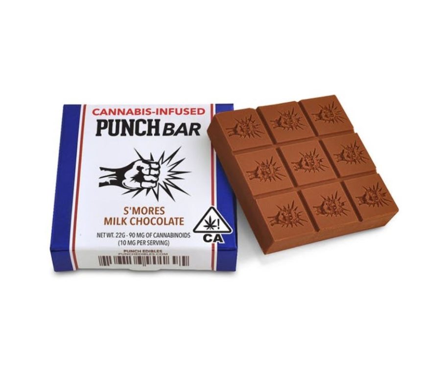 225MG THC PUNCH Bar S'mores Milk Chocolate (Hybrid) Get Well Shroom