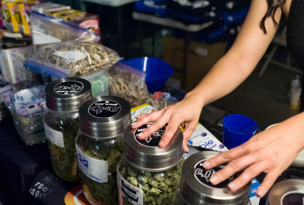 Picture of Shrooms in a Dispensary in Los Angeles