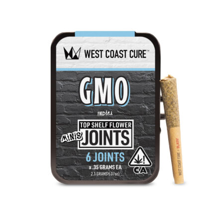 6 Pack Top Shelf Mini Joints - GMO by West Coast Cure (Indica) 22.93%THC